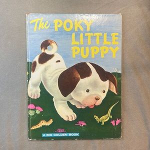 The Poky Little Puppy Vintage 1977 Large Format Hardcover